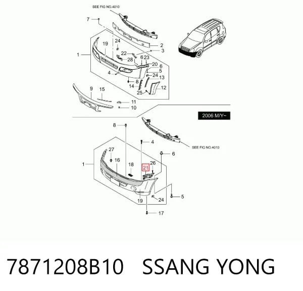  7871208B10 Ssang Yong
