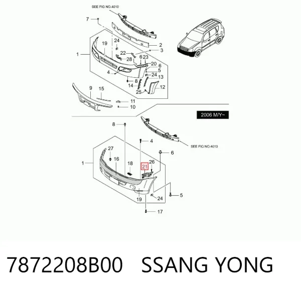  7872208B00 Ssang Yong