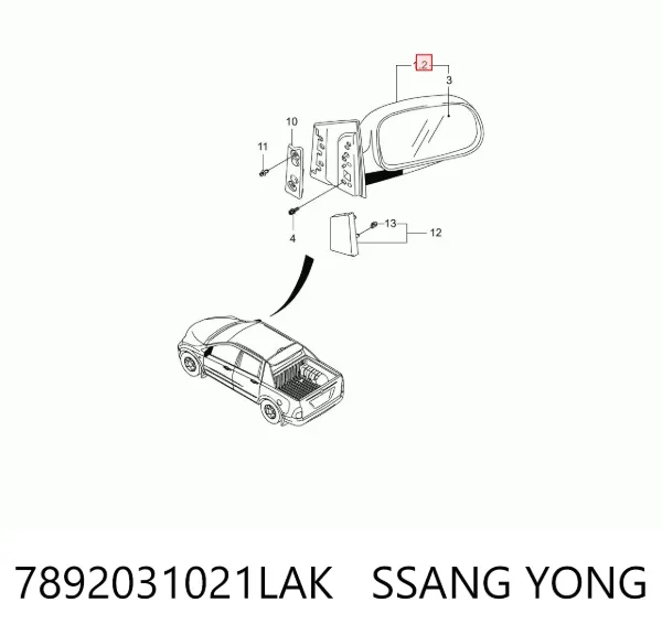  7892031021LAK Ssang Yong