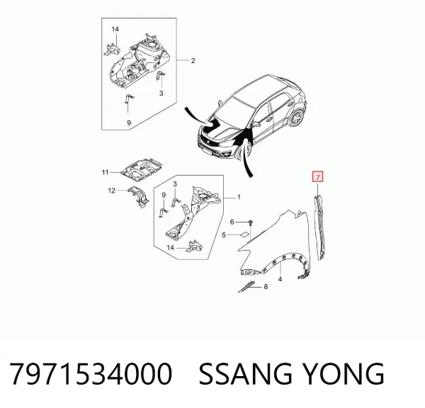  7971534000 Ssang Yong