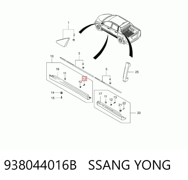  938044016B Ssang Yong