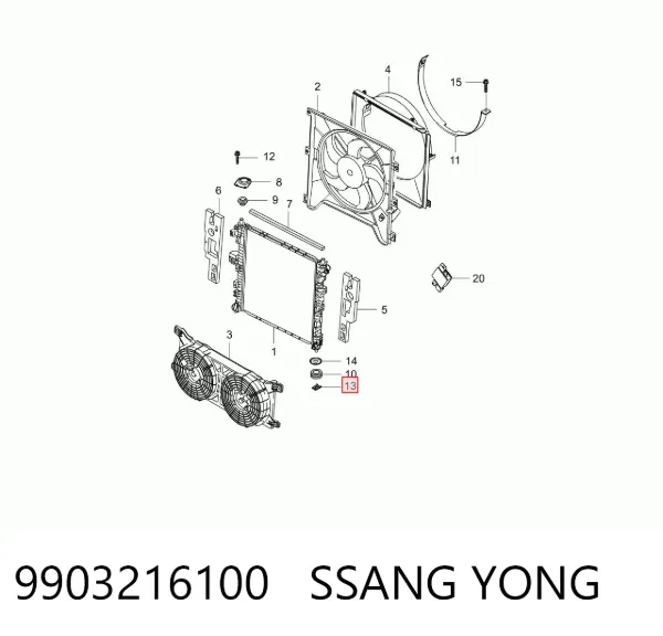  9903216100 Ssang Yong