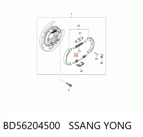 BD56204500 Ssang Yong