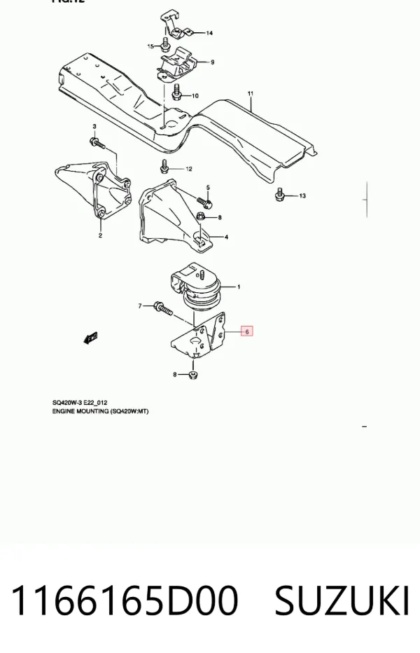  1166165D00 Suzuki