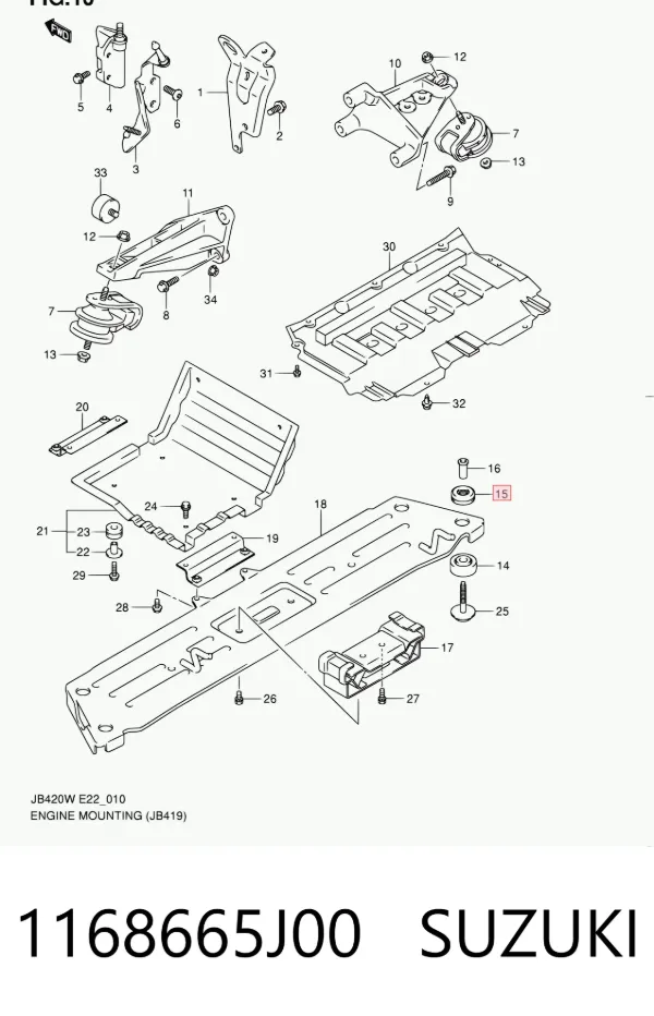  1168665J00 Suzuki