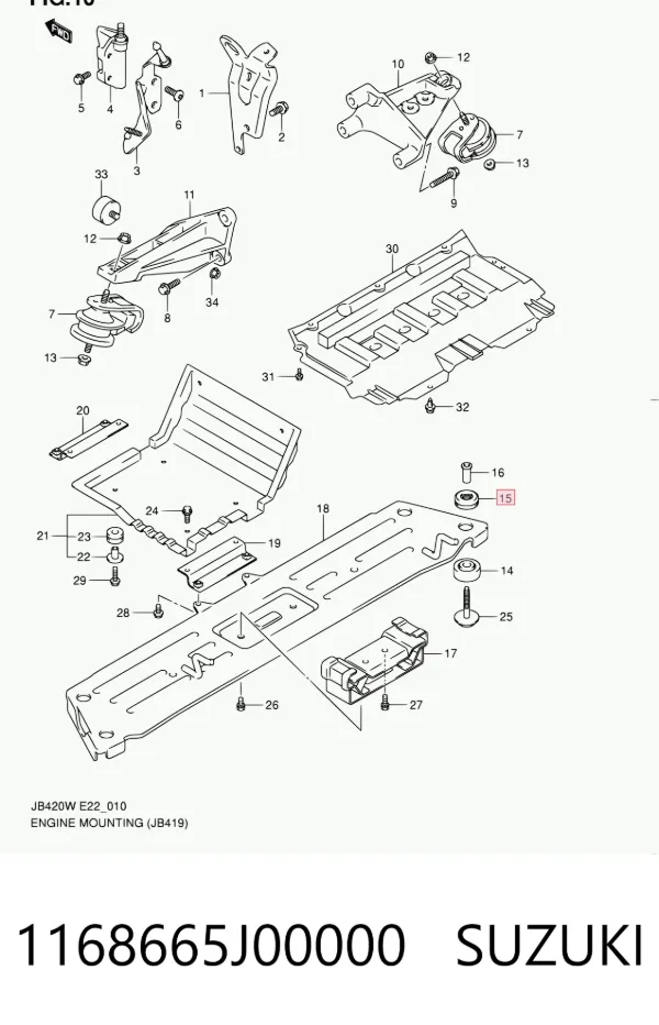  1168665J00000 Suzuki