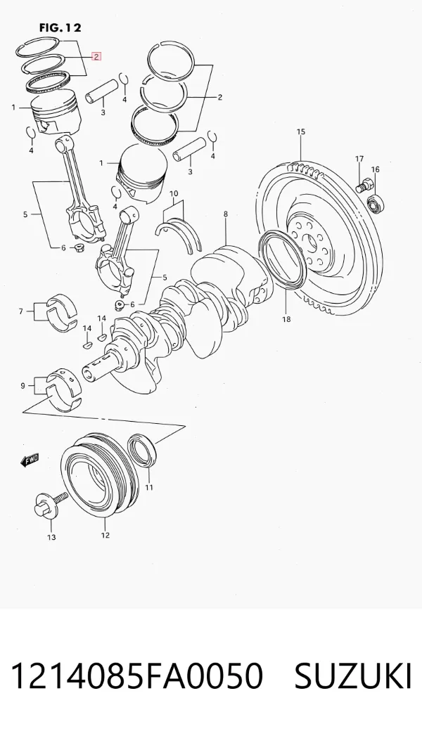 1214085FA0050 Suzuki