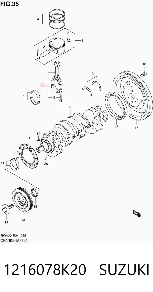  1216078K20 Suzuki