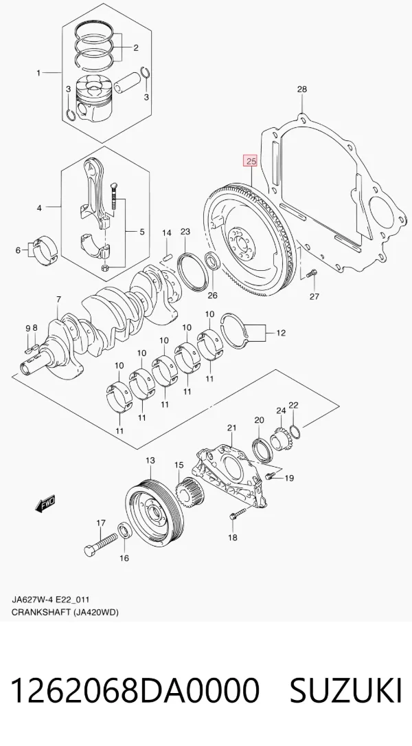  1262068DA0000 Suzuki