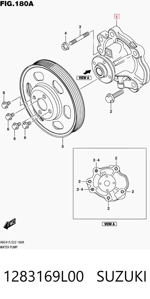 Помпа 1283169L00 Suzuki