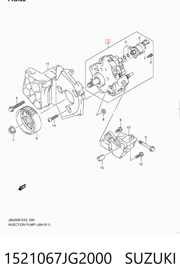 Паливний насос високого тиску 1521067JG2000 Suzuki