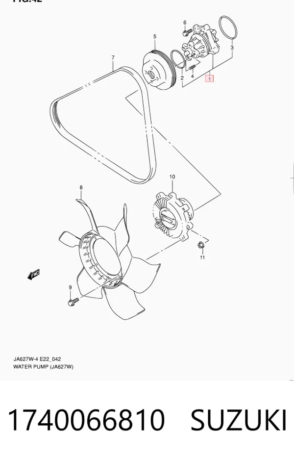Помпа 1740066810 Suzuki