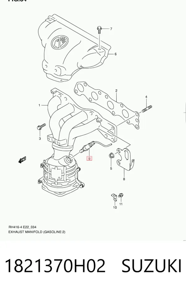 Лямбда-зонд 1821370H02 Suzuki