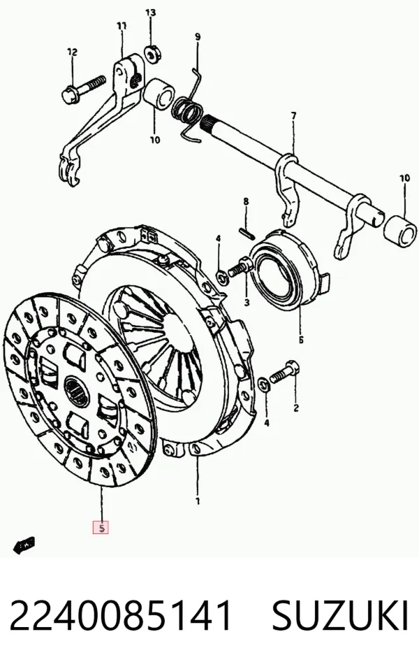 Диск зчеплення 2240085141 Suzuki