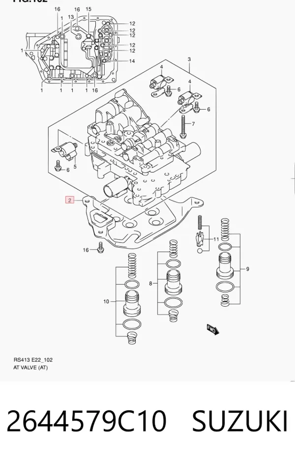 Фільтр АКПП 2644579C10 Suzuki
