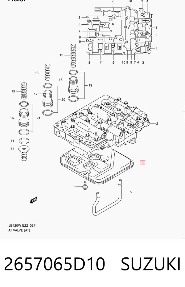 Фільтр АКПП 2657065D10 Suzuki