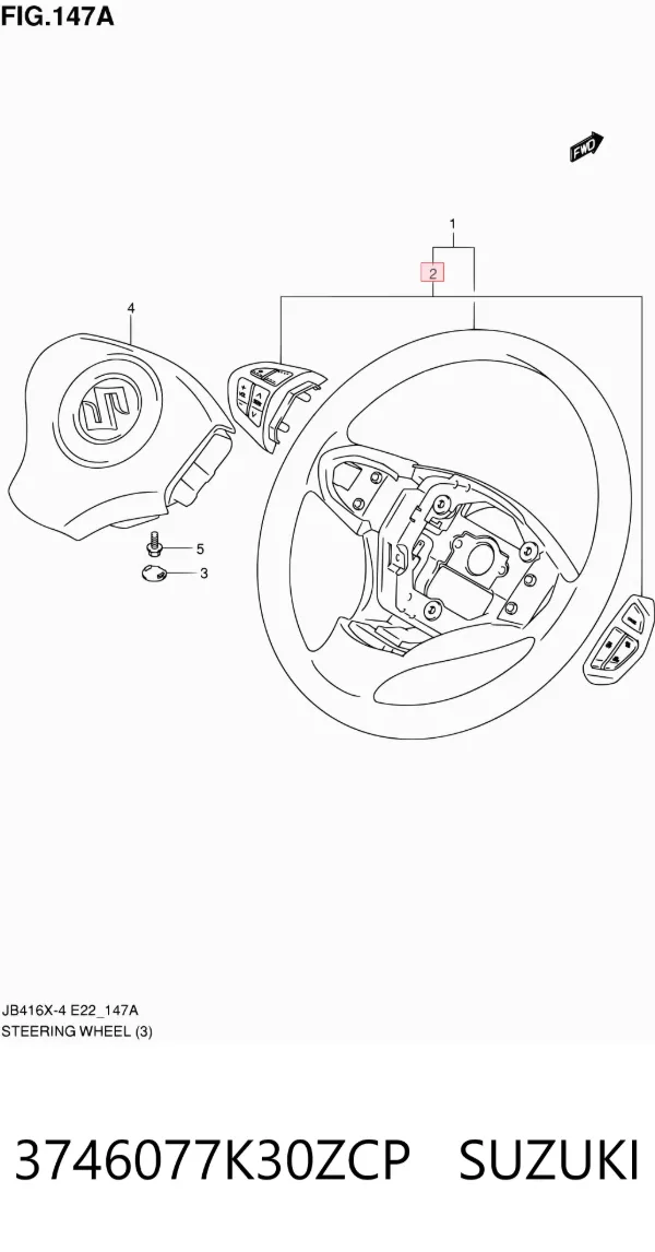  3746077K30ZCP Suzuki