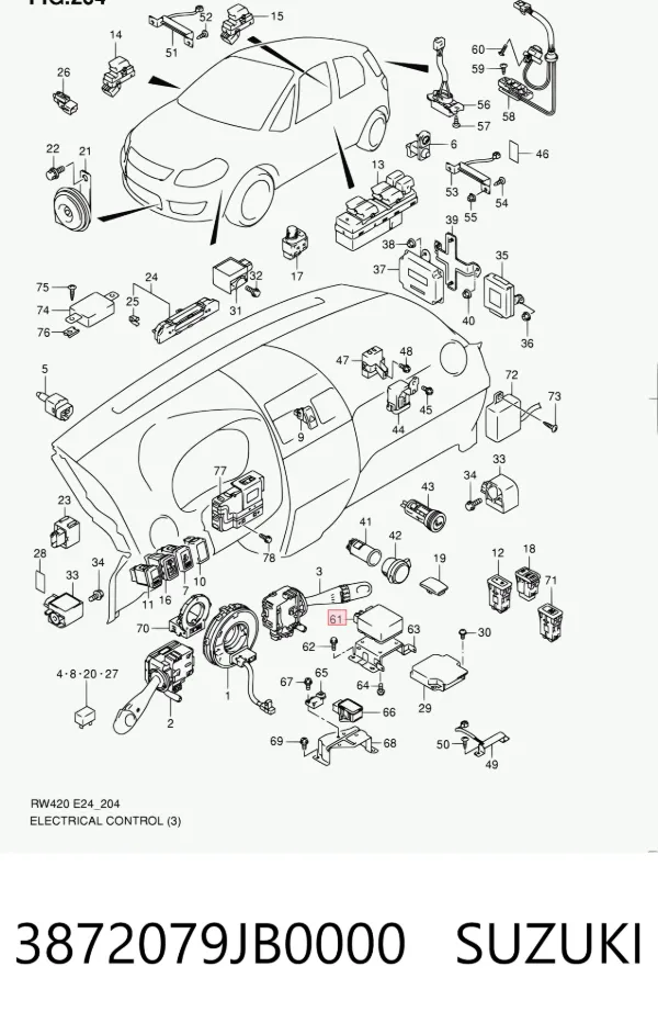  3872079JB0000 Suzuki