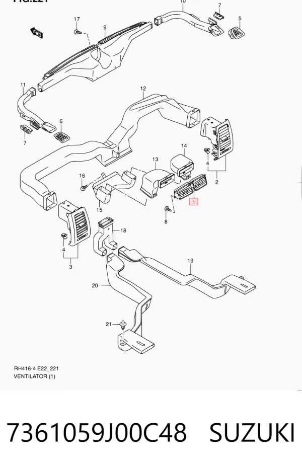  7361059J00C48 Suzuki