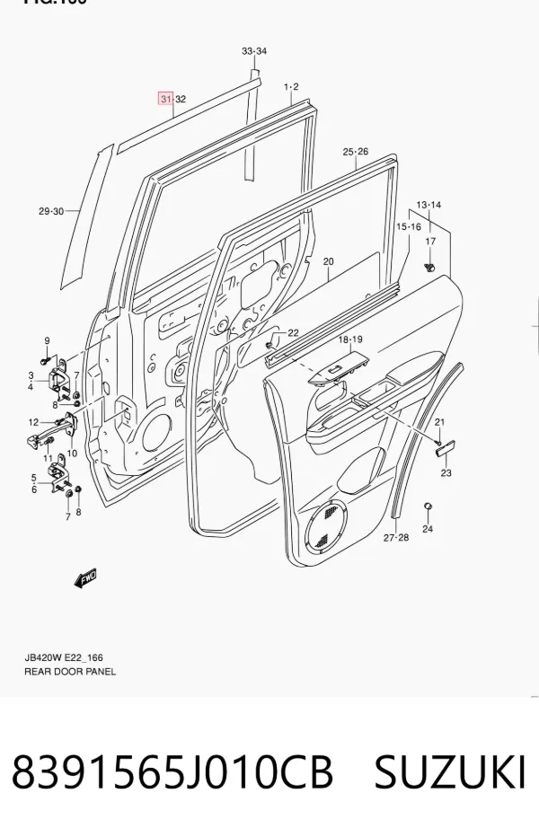  8391565J010CB Suzuki