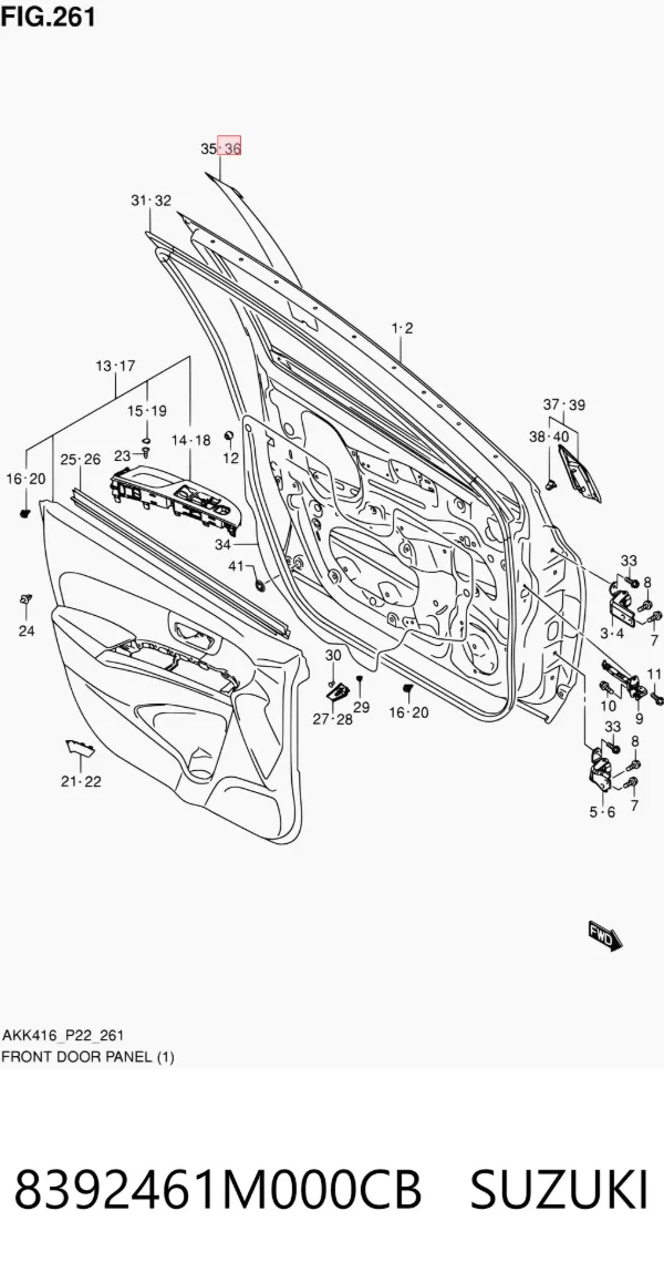  8392461M000CB Suzuki