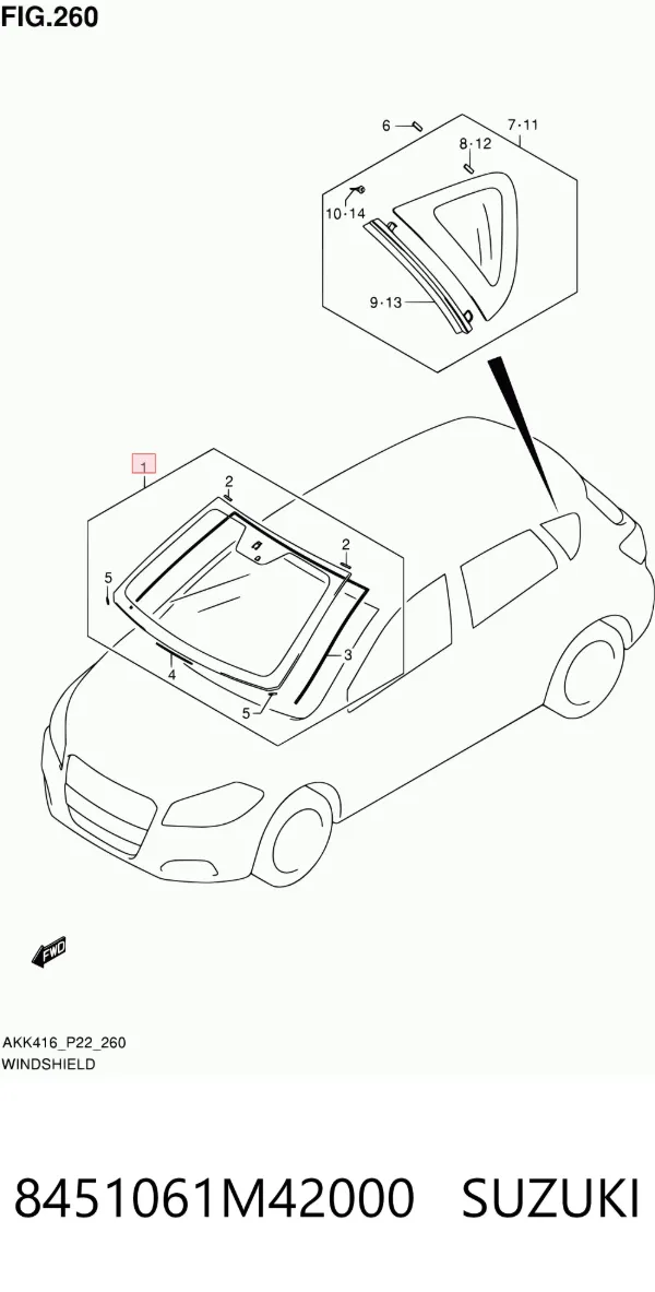 Лобове скло GS6820D12P Pilkington