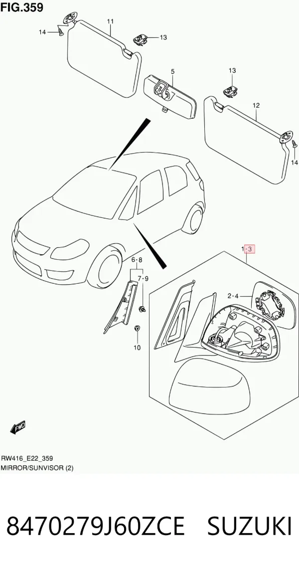  8470279J60ZCE Suzuki