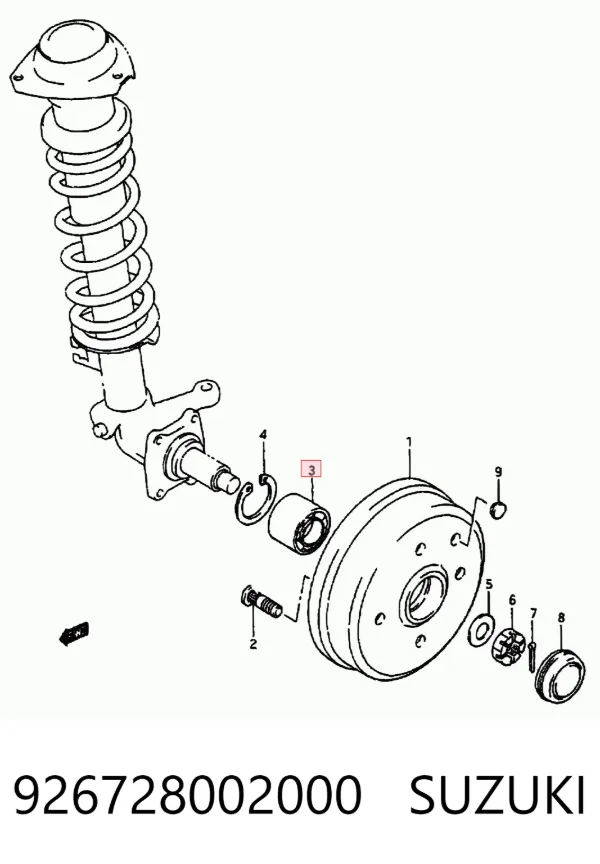 Підшипник ступиці 94535245 General Motors