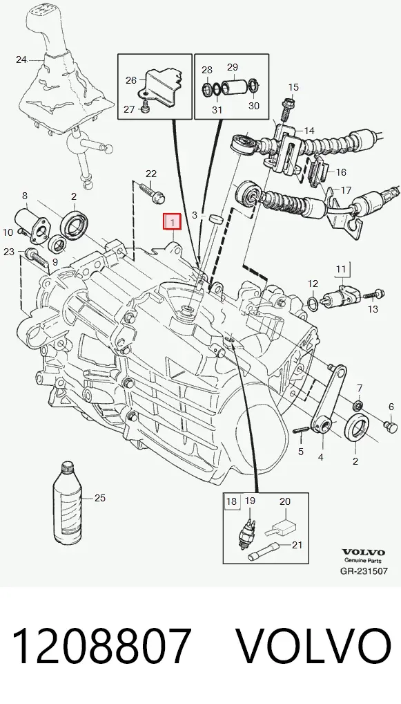 Коробка передач 1208807 Volvo