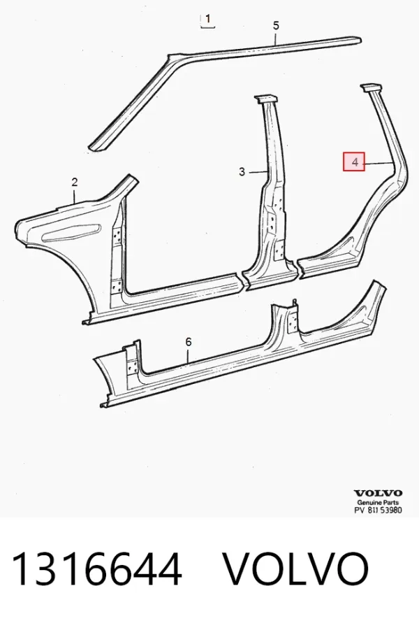 Ремінь генератора 1316644 Volvo