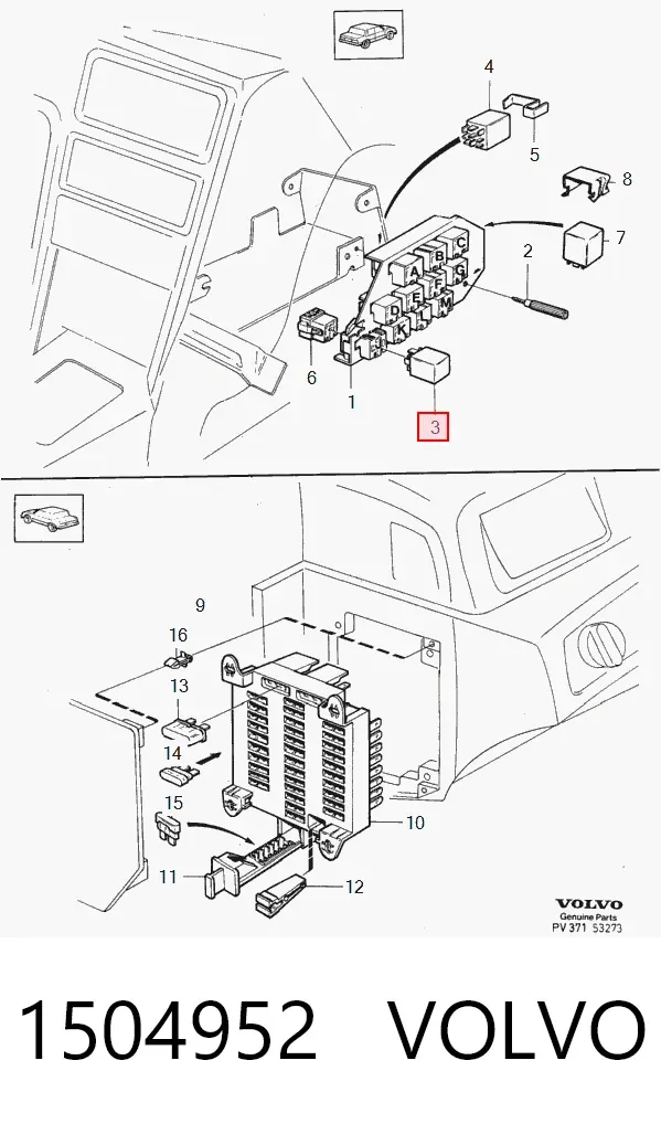Реле поворотів 1504952 Volvo