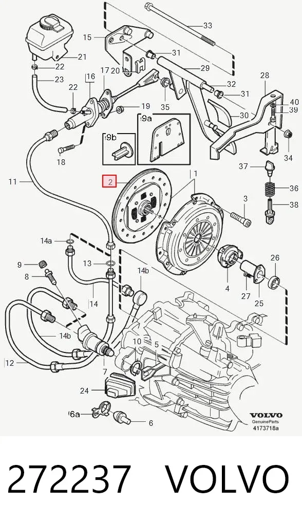 Диск зчеплення 272237 Volvo