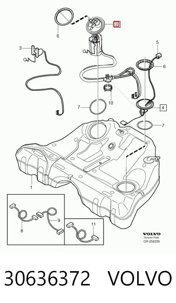 Насос паливний електричний 30636372 Volvo