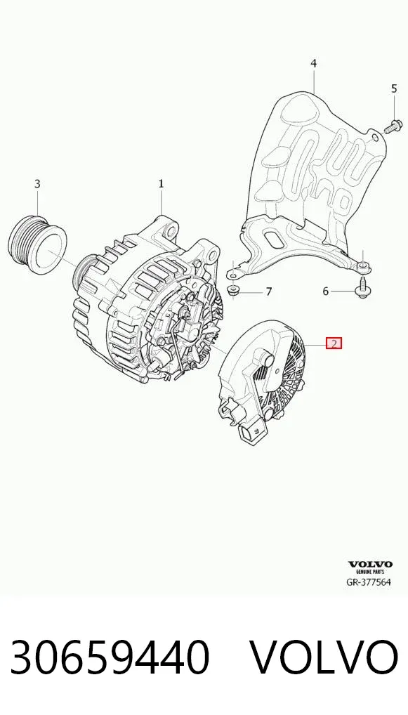 Реле генератора 30659440 Volvo