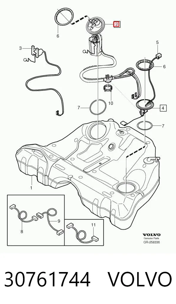 Насос паливний електричний 30761744 Volvo