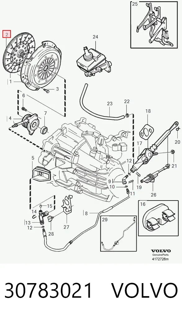 Зчеплення 30783021 Volvo