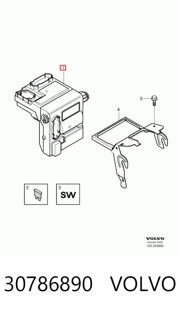 Блок запобіжників 30786890 Volvo