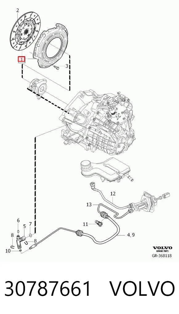 Зчеплення 30787661 Volvo