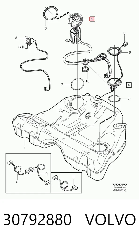 Бензонасос 30792880 Volvo