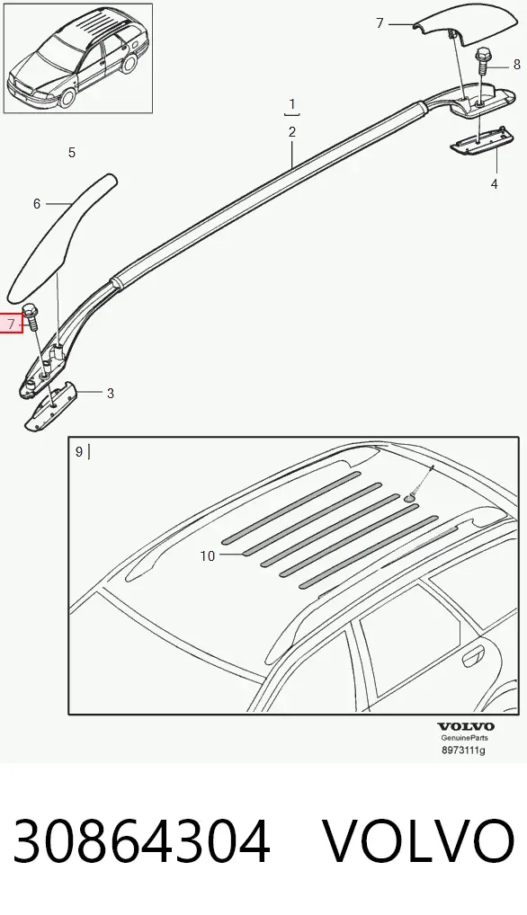 Лобове скло 30864304 Volvo