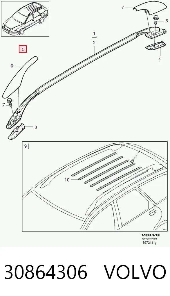 Лобове скло 30864306 Volvo
