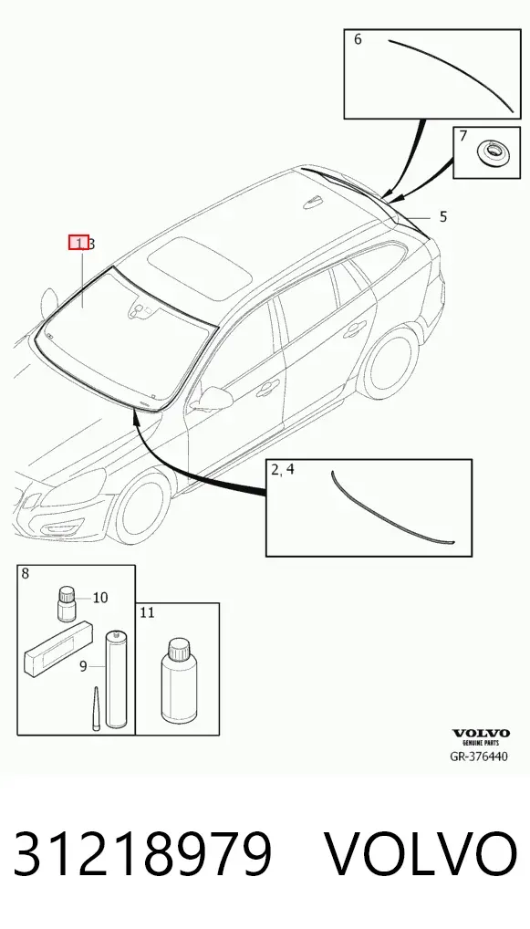 Лобове скло ST406392 AGC