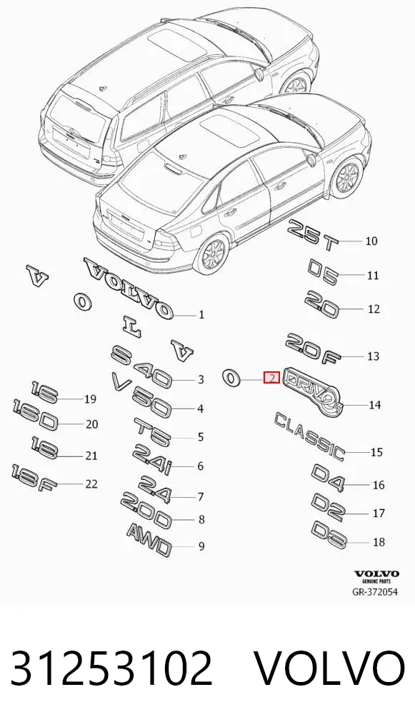  31253102 Volvo