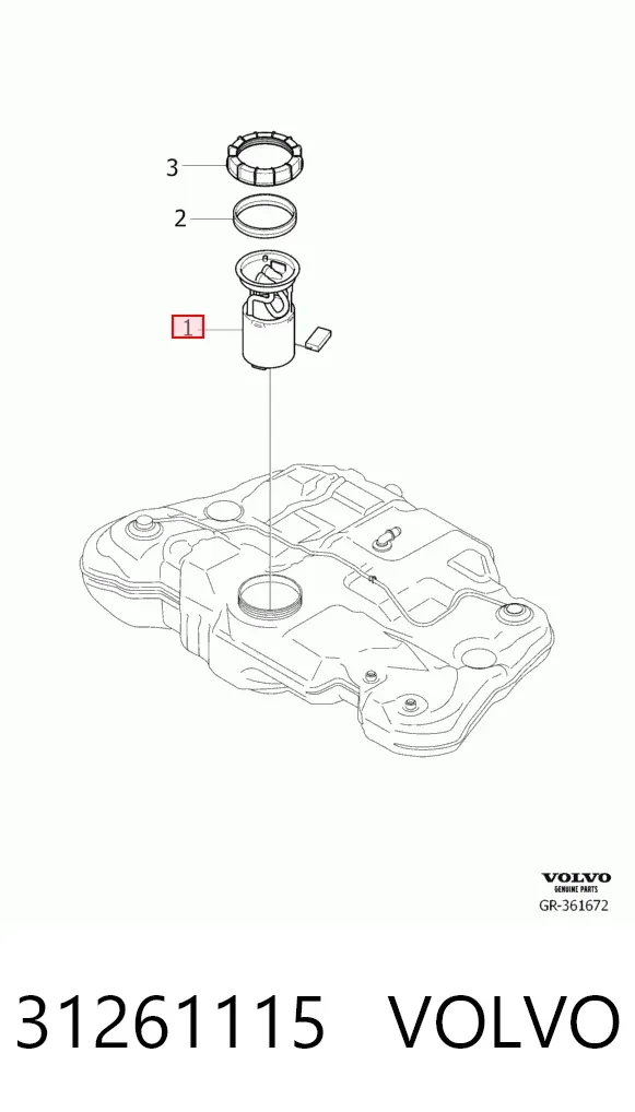 Бензонасос 31261115 Volvo