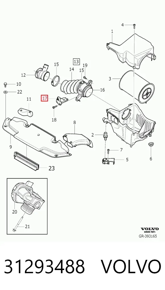 ДМРВ 31293488 Volvo