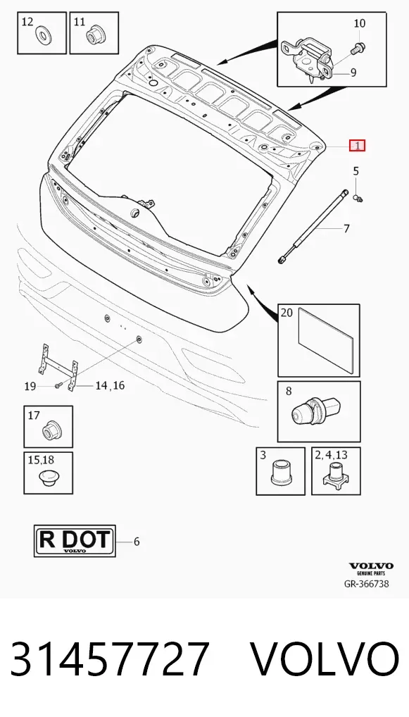 Ляда 31457727 Volvo