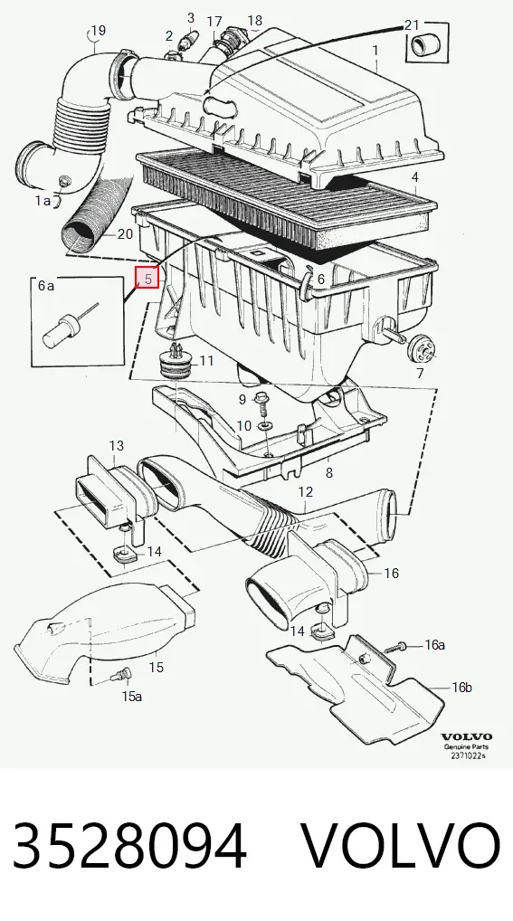 Корпус фільтра 3528094 Volvo