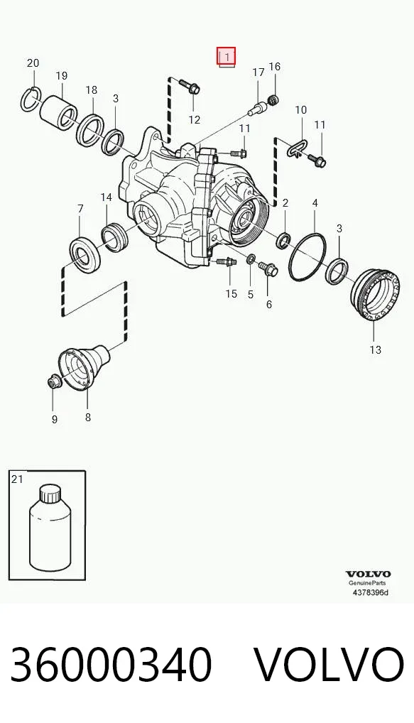 Роздатка 36000340 Volvo