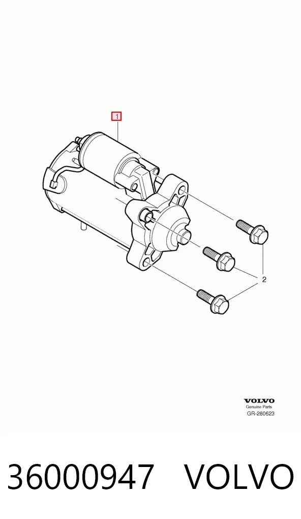 Стартер 36000947 Volvo