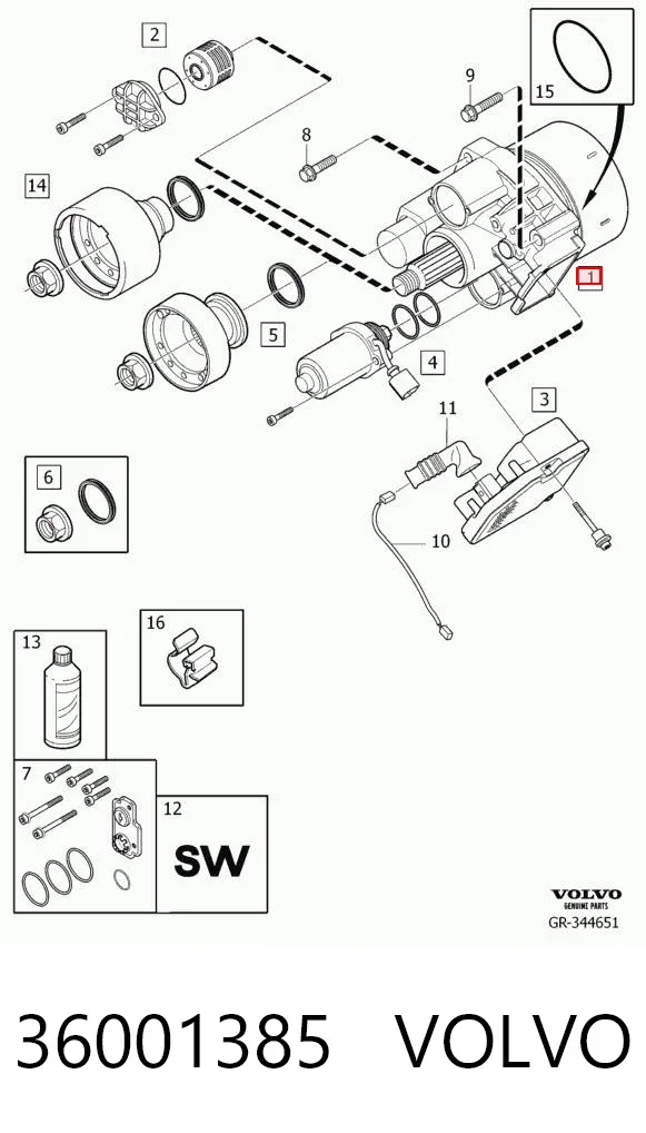 Муфта Haldex 36001385 Volvo